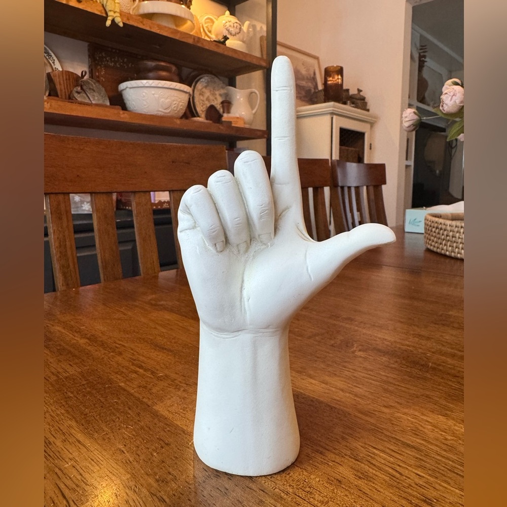 TMS Hand Sculpture Gesture Art Gallery Core No “Fear No Envy”
